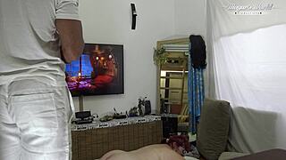 i watched that huge redhead bbw masseuse get fucked hard backstage wow