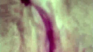 horny aussie wife masturbates wildly at home