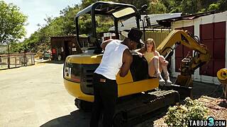 Mysterious BBC Unwinds Deep in Petite Teen's Outdoor Tight Pussy