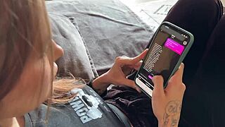 Wife grows jealous of ai bot then rides to orgasm with cum on ass