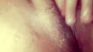 Watch me jerk my small foreskin cock explosively while my ex teen cums hard on her big tits pussy.