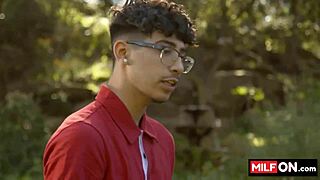 Jenna Starr Sucks Diego Perez's Monster Cock Deep In Greenhouse Slut Style!