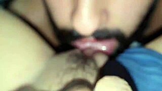 Jeans Milf Flashes Big Clit Pussy for Suck!