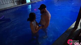 Ever wonder what Asian beauty discovers in steamy pool?