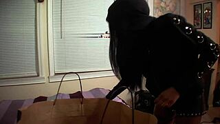 goth ebony babe anastasia valentine entranced by aiden valentine's cock