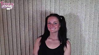 daisy garcia's cheerleader tryout ends in seth's anal creampie pounding!