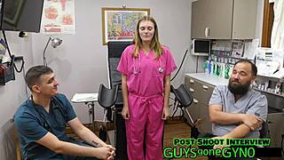 Tyler Lynn shames male virgin patient in clinic humiliation