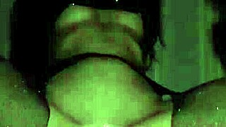 overwhelmed by ecstasy as huge creampie floods her quivering tight pussy