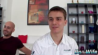 blonde housewife katy clark rides big dick as man watches