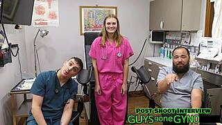Tyler Lynn shames male virgin patient in clinic humiliation