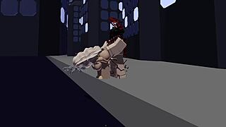 oh roblox cutie slut my heart races as she gets pounded hard