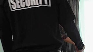 Shady Security Slams Big Cock Into Armani Black's Tight Wet Pussy