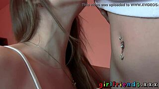 sexy british half-asian girlfriend's hot friend visits for ass licking pussy orgasm fun