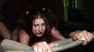 girl next door craves rough pounding from neighbor's monster cock