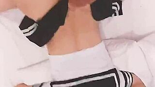 mt01 cosplay babe teases bent over doggystyle