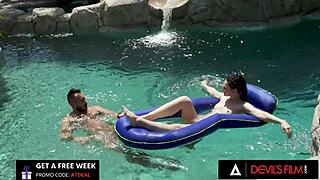 Petite Liz Jordan Teases Wet Pussy for Lesbian Creampie