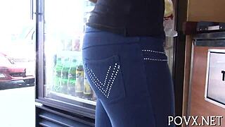 damn teen slut loves sucking and riding huge monster cocks rough pov