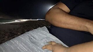 curvy latina flashes big ass pussy on beach then pees hot