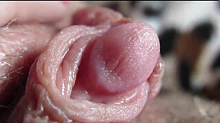 amateur's huge clit throbs in intense closeup orgasm