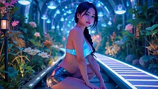 these retro futuristic robot women explore their wild side