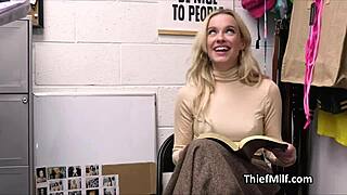 voyeur cougar housewife caught fingering with stolen dildos at office