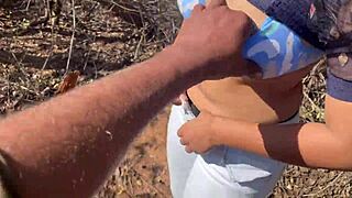 ex girlfriend alone in jungle gets seduced roughly fucked hard with dirty domination