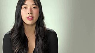 perfect ass korean teen elle lee fingers pussy masturbates solo hard