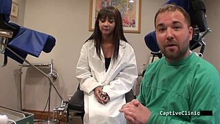 human guinea pigs backstage eliza sheilds spreads shaved pussy in latex gloves