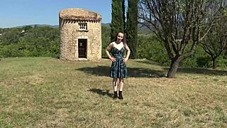 amandine 18yo takes double gangbang and first anal pounding