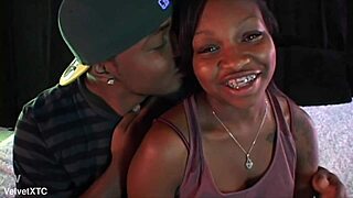 Amateur couple casting with dirty talk, natural tits and hard dick slaps