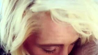 real hooker blows cock takes outdoor facial cumshot 💦😈