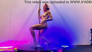 you won't believe how this erotic blonde striptease leads to squirting ecstasy