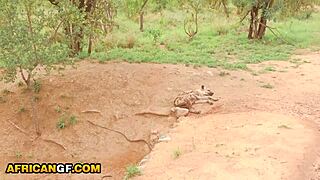 Can this sexy ebony girlfriend handle rough pounding from massive white cock?