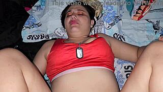 Huge Cumshot Explodes Across Blonde's Massive Tits!