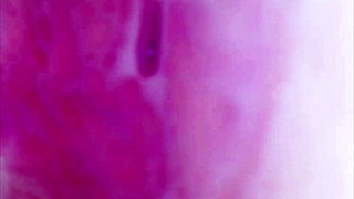 i'm shaking from this real pussy orgasm with cum deep inside under microscope