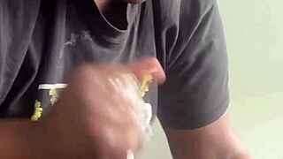 imagine two monster cocks stretching her throat in mirror deepthroat