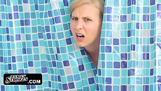 hey big cock stud, pound this blonde milf's juicy ass in the bathroom now?