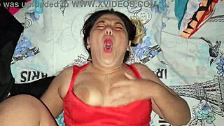 Huge Cumshot Explodes Across Blonde's Massive Tits!