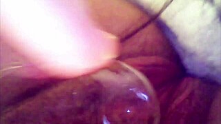 i'm shaking from this real pussy orgasm with cum deep inside under microscope