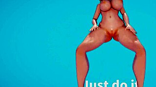 big ass tits bounce in motivational workout tease