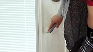 punished asian amateur takes extreme daddy cock spanking in garage