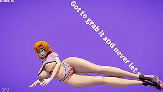 big ass tits bounce in motivational workout tease