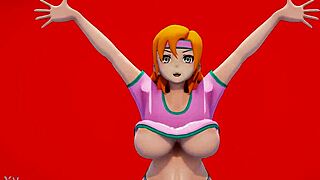 big ass tits bounce in motivational workout tease