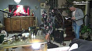 check out sexy odette gettin facialized backstage by client