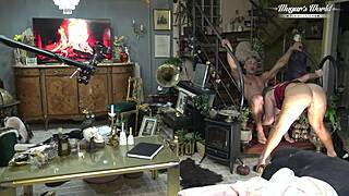 check out sexy odette gettin facialized backstage by client