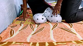 Hey desihotcouple's hot indian wife teases with handjob blowjob footjob homemade