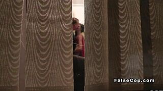 Masked fake cop and superman double team babe with monster cocks hardcore