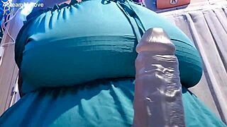 this bbw cock tease shakes huge natural tits everywhere 🍑💦