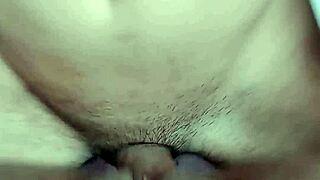 jully's big shaved pussy slurps thick cock eagerly