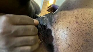 she bends over taking his crazy creamy anal pounding